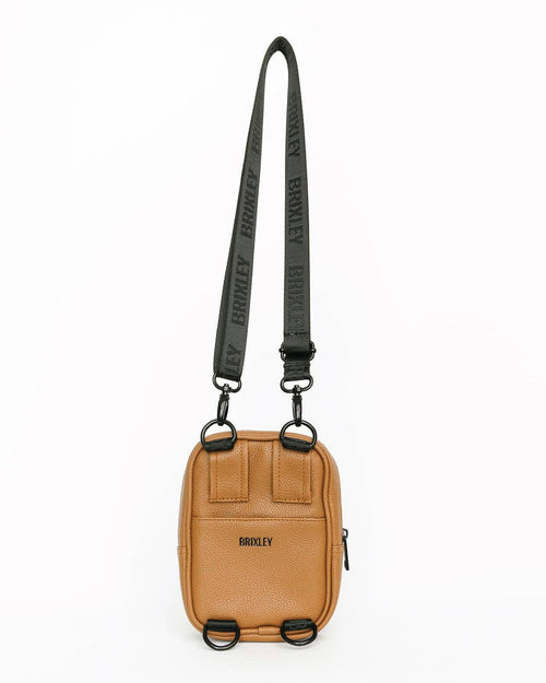 Brixley Bags - Leather Toffee Crossbody Sling