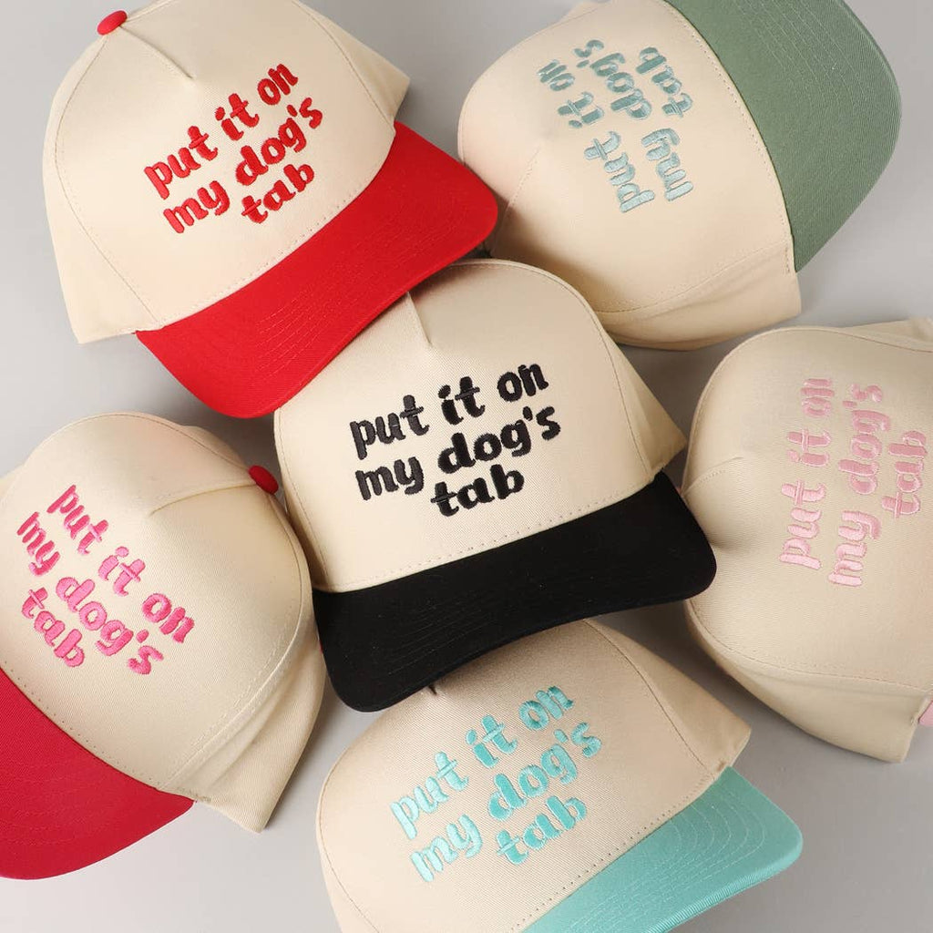 Fashion City - Put it on my dog's tab Two Tone Trucker Hat