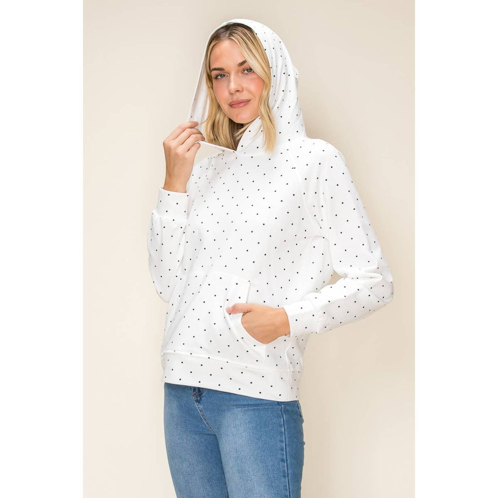 STACCATO - POLKADOT HOODIE SWEATSHRIT