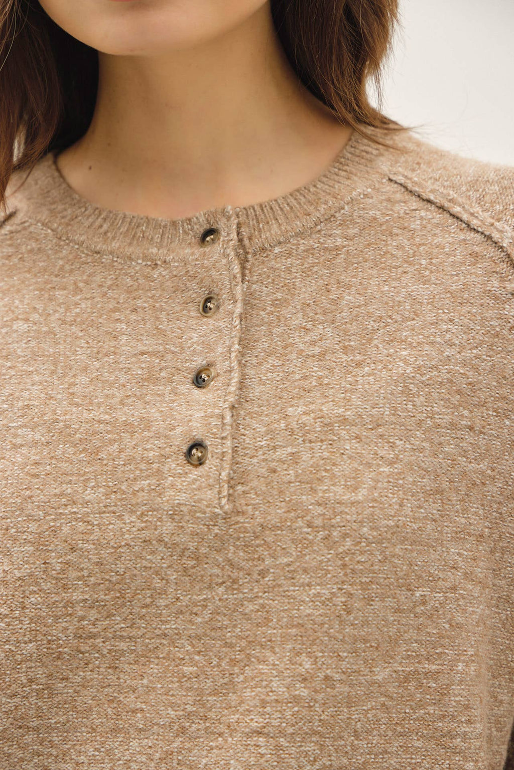 ALPINE COZY HENLEYED SWEATER