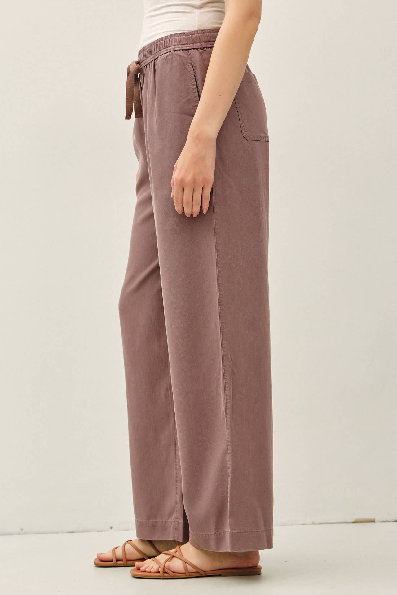 Be Cool - 29" INSEAM TENCEL WIDE LEG PANTS