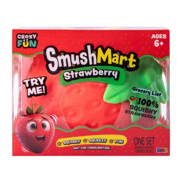 Showcase - RMS® SmushMart™ Giant Scented Strawberry Squishy 1pc