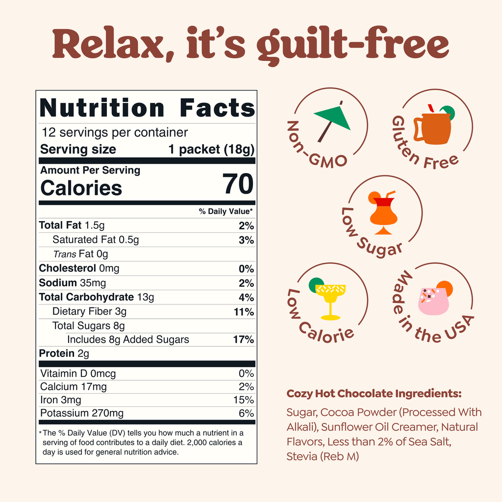 Craftmix - Cozy Hot Chocolate & Cocktail Mixer - 6 Servings Multipack