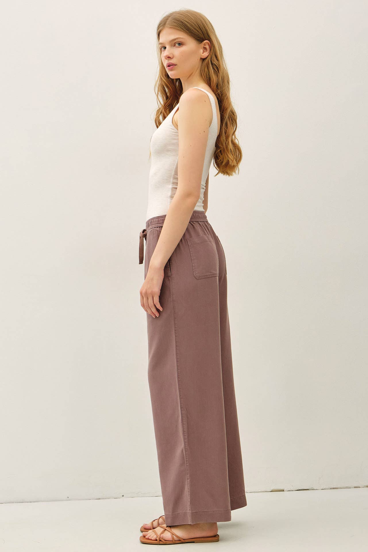 Be Cool - 29" INSEAM TENCEL WIDE LEG PANTS