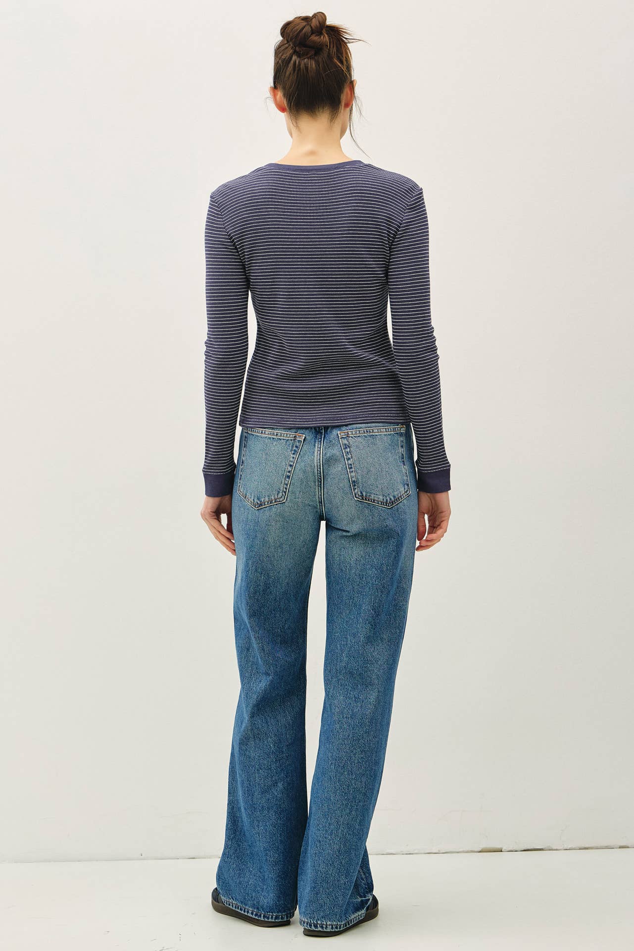 Be Cool - STITCHED THERMAL HENLEY NECK TOP