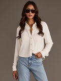 Cropped Soft Button Up
