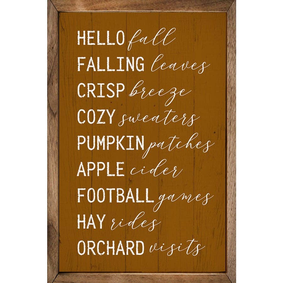 Hello Fall Favorites Orange
