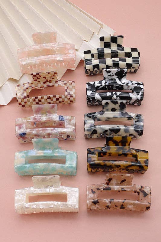RECTANGLE HAIR CLAW CLIP