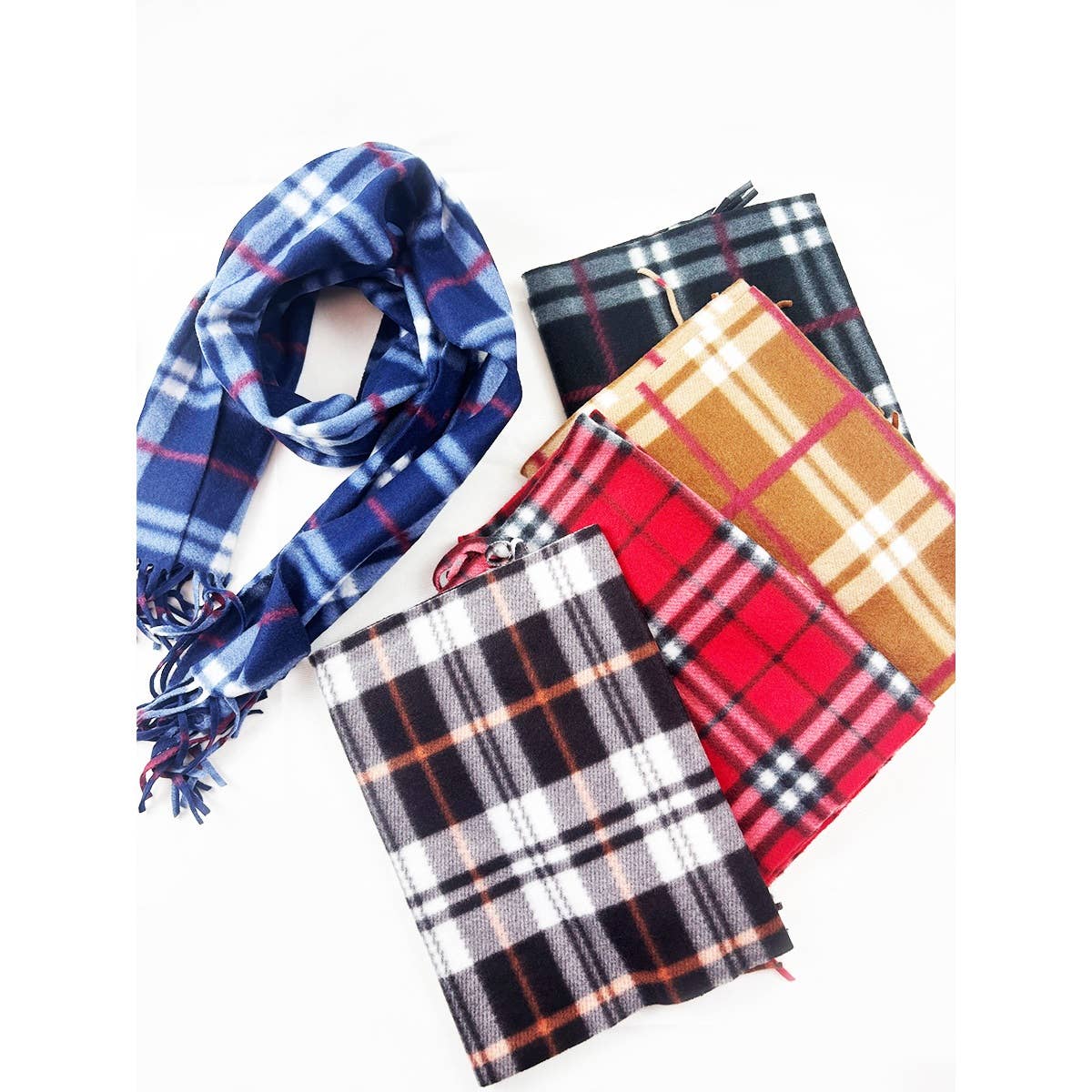 Love and Repeat - Affordable Classic Plaid Fringe Scarf