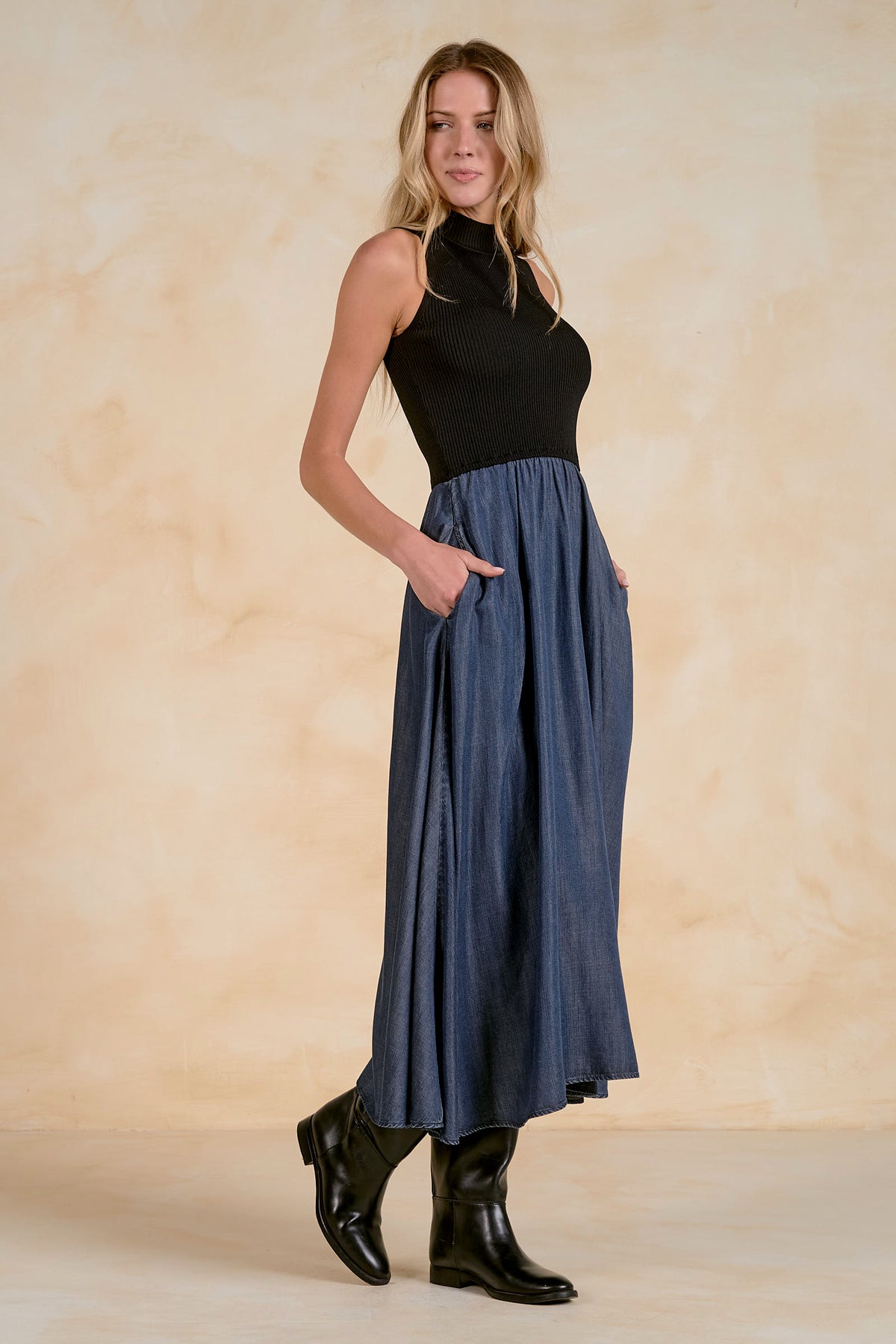 Tiered Combo Dress