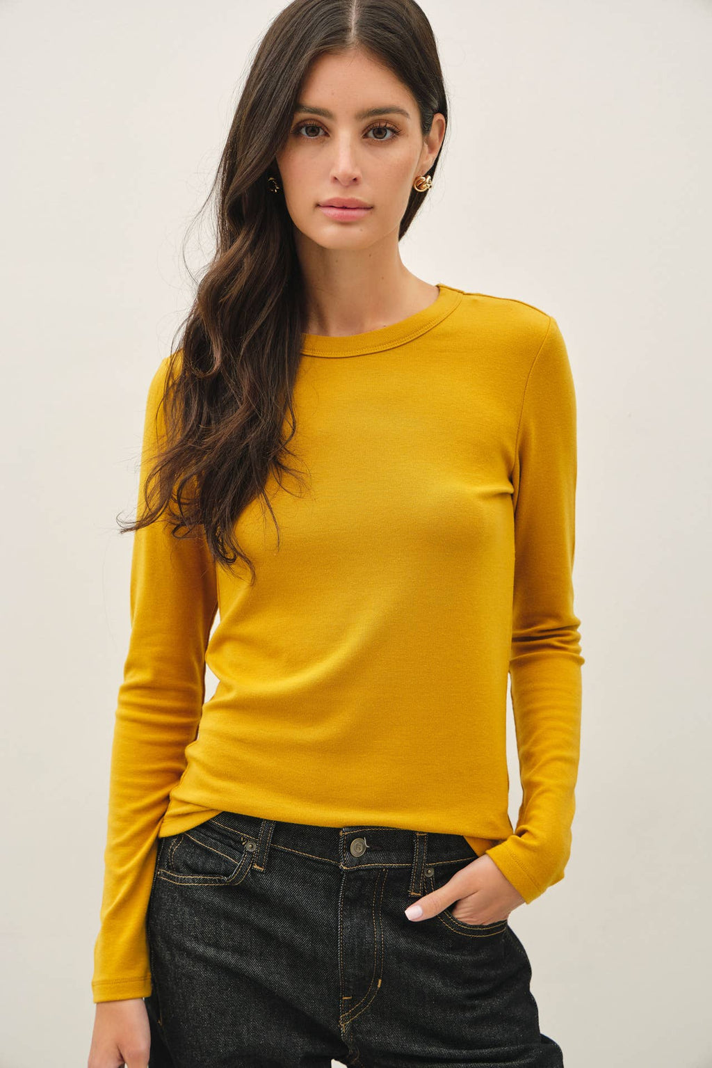 Be Cool - NEW COLOR-ROUND NECK LONG SLEEVE KNIT TOP