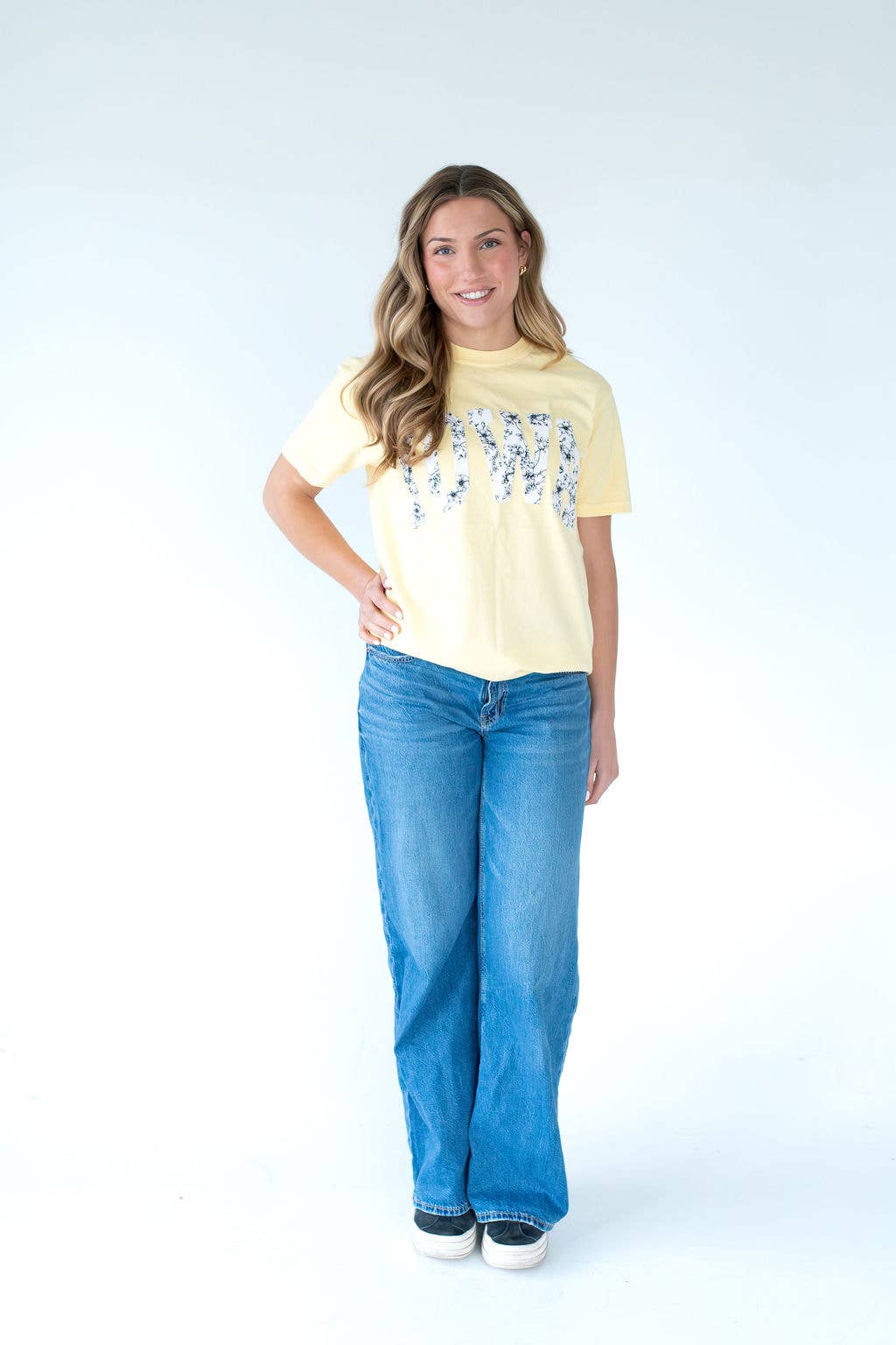 Floral Iowa Tee