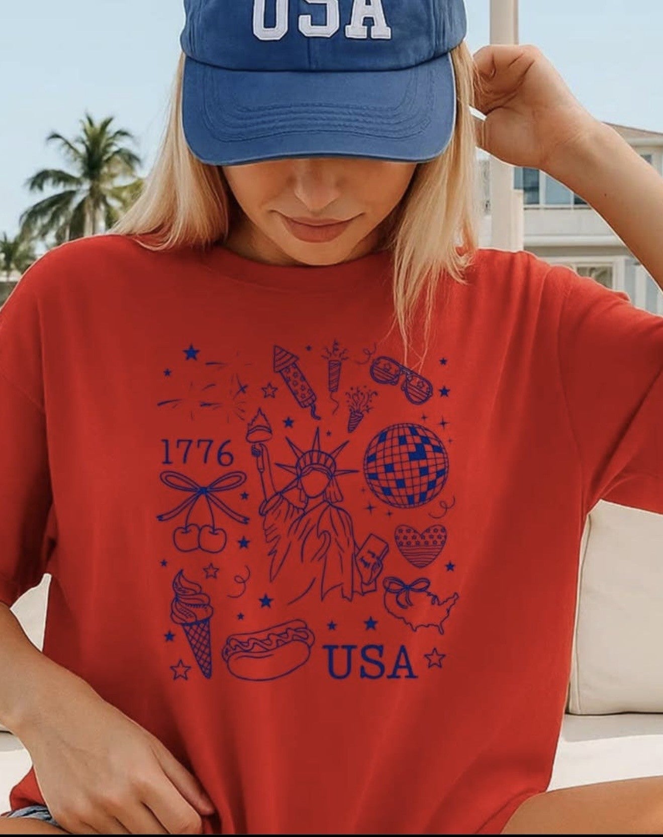 1776 America Collage Tee