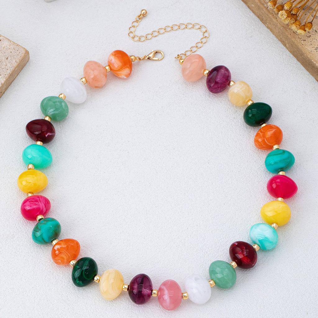 Pebble Beaded Necklace | 80N93363