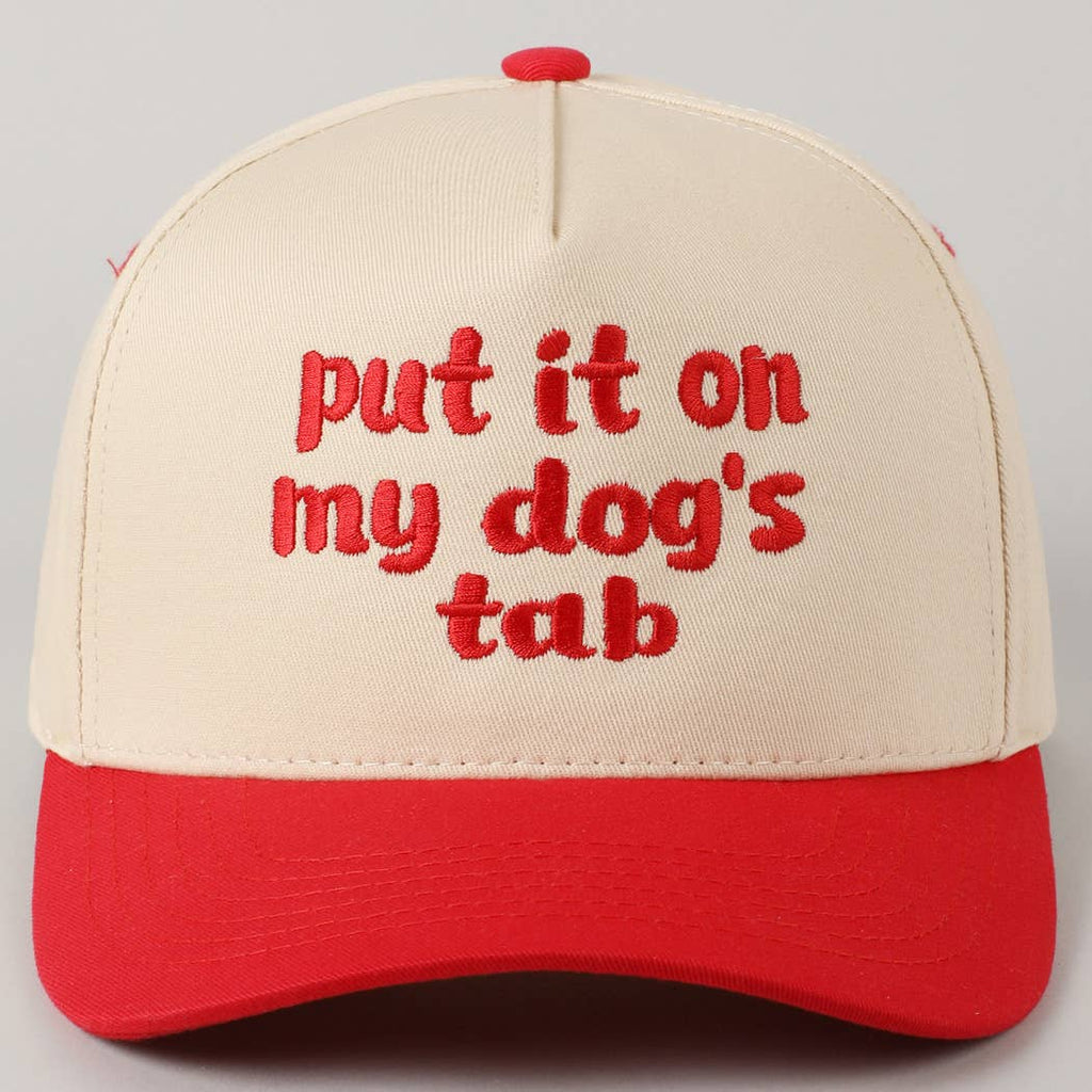 Fashion City - Put it on my dog's tab Two Tone Trucker Hat