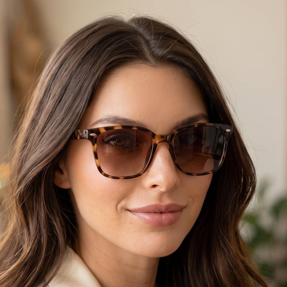 Classic Oversized Square Frame Sunglasses