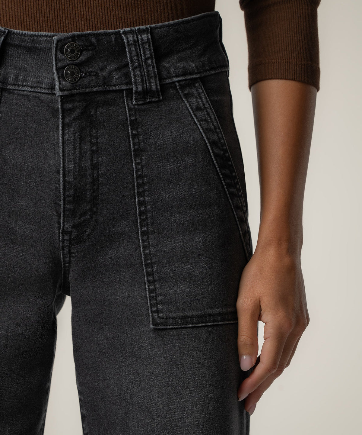 KUT Jodi High Rise Straight Leg