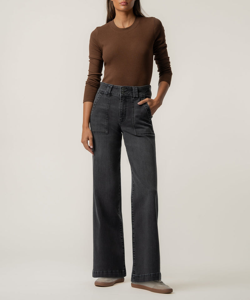 KUT Jodi High Rise Straight Leg