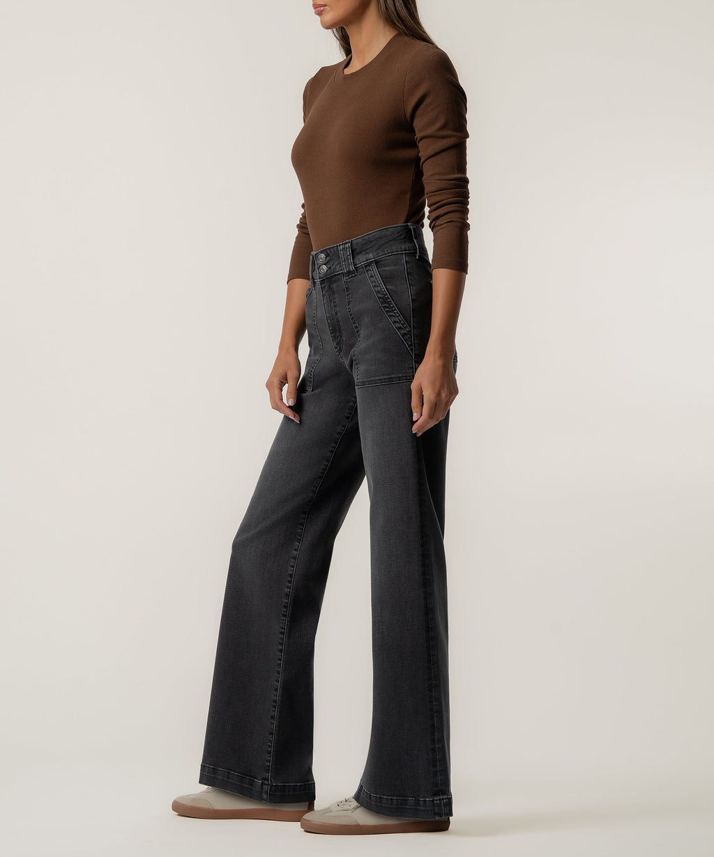 KUT Jodi High Rise Straight Leg