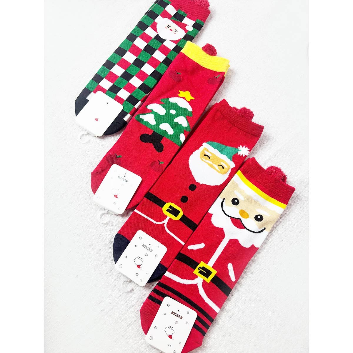 Love and Repeat - Cute Christmas Theme Socks