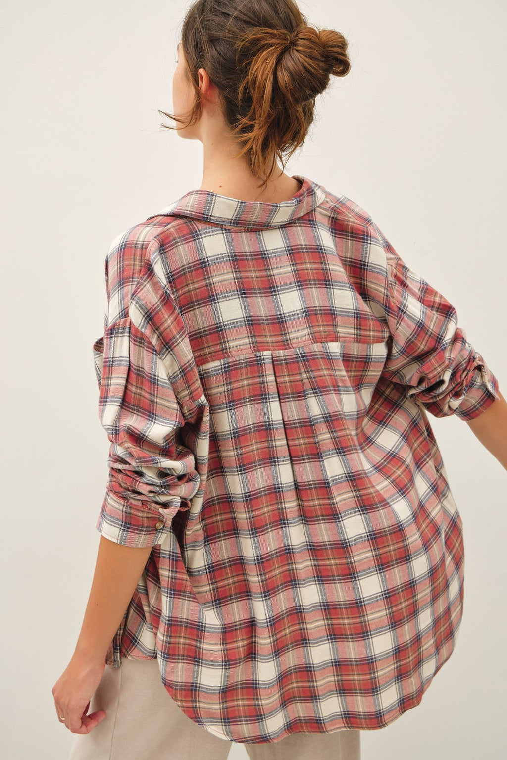 Be Cool - ROSEWOOD PLAID FLANNEL SHIRT