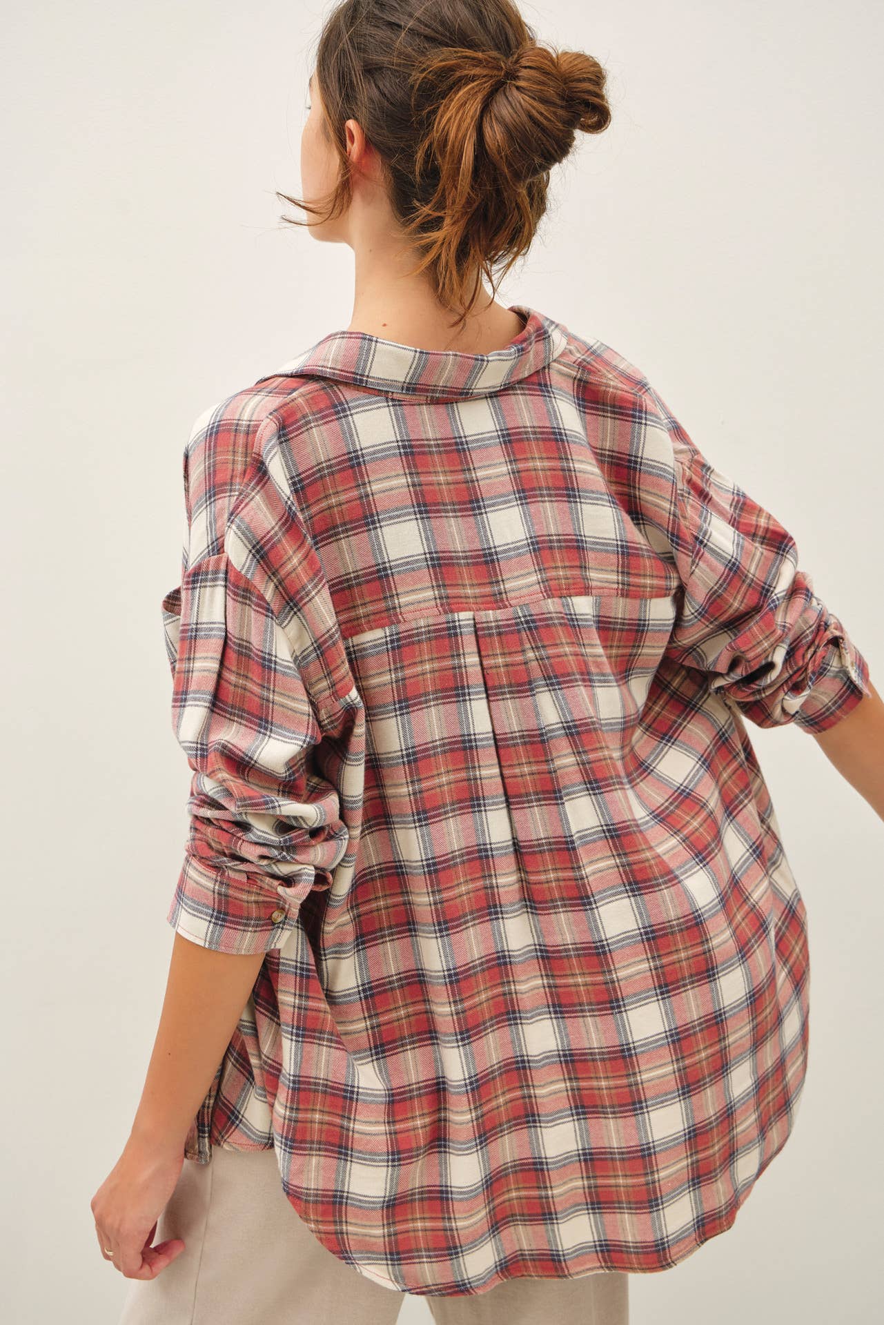 Be Cool - ROSEWOOD PLAID FLANNEL SHIRT