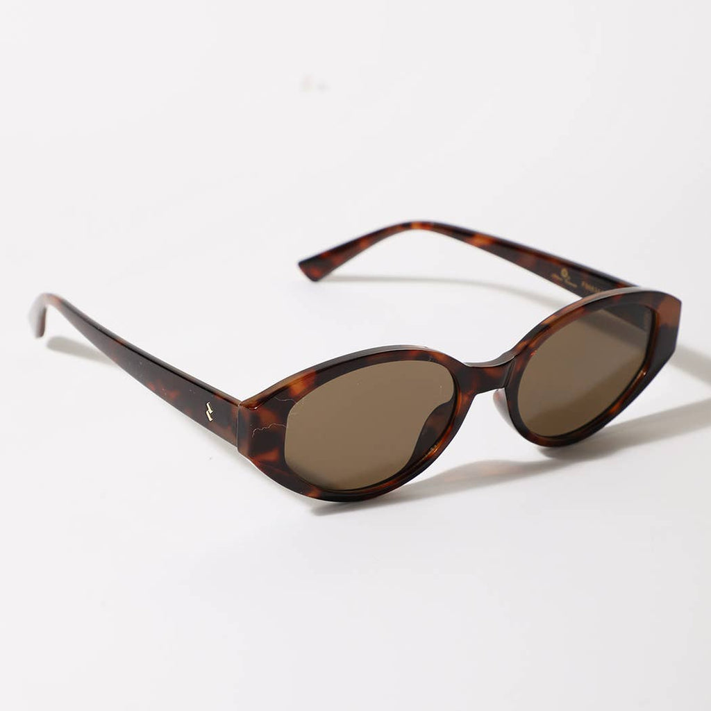 Fashion City - Oval Thick Frame Women's Sunglasses