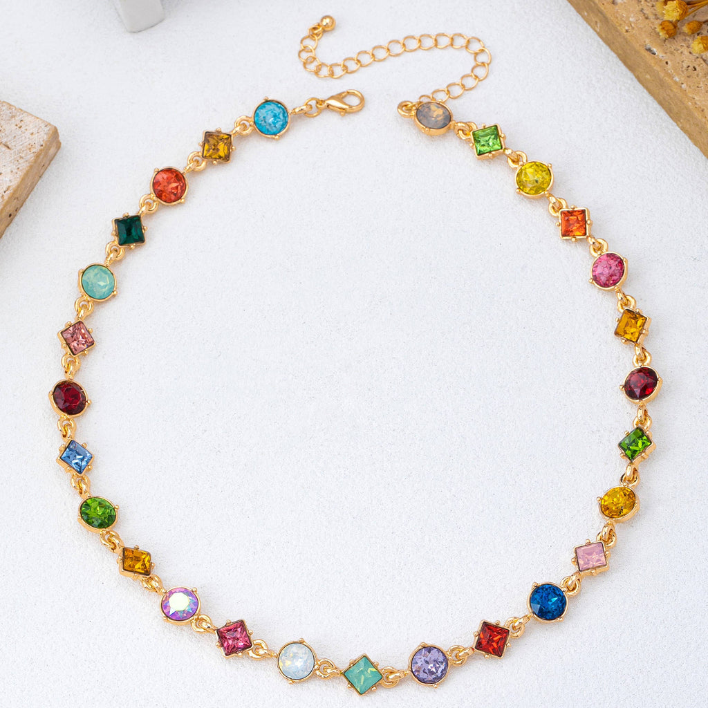 Crystal Station Necklace | 80N93256