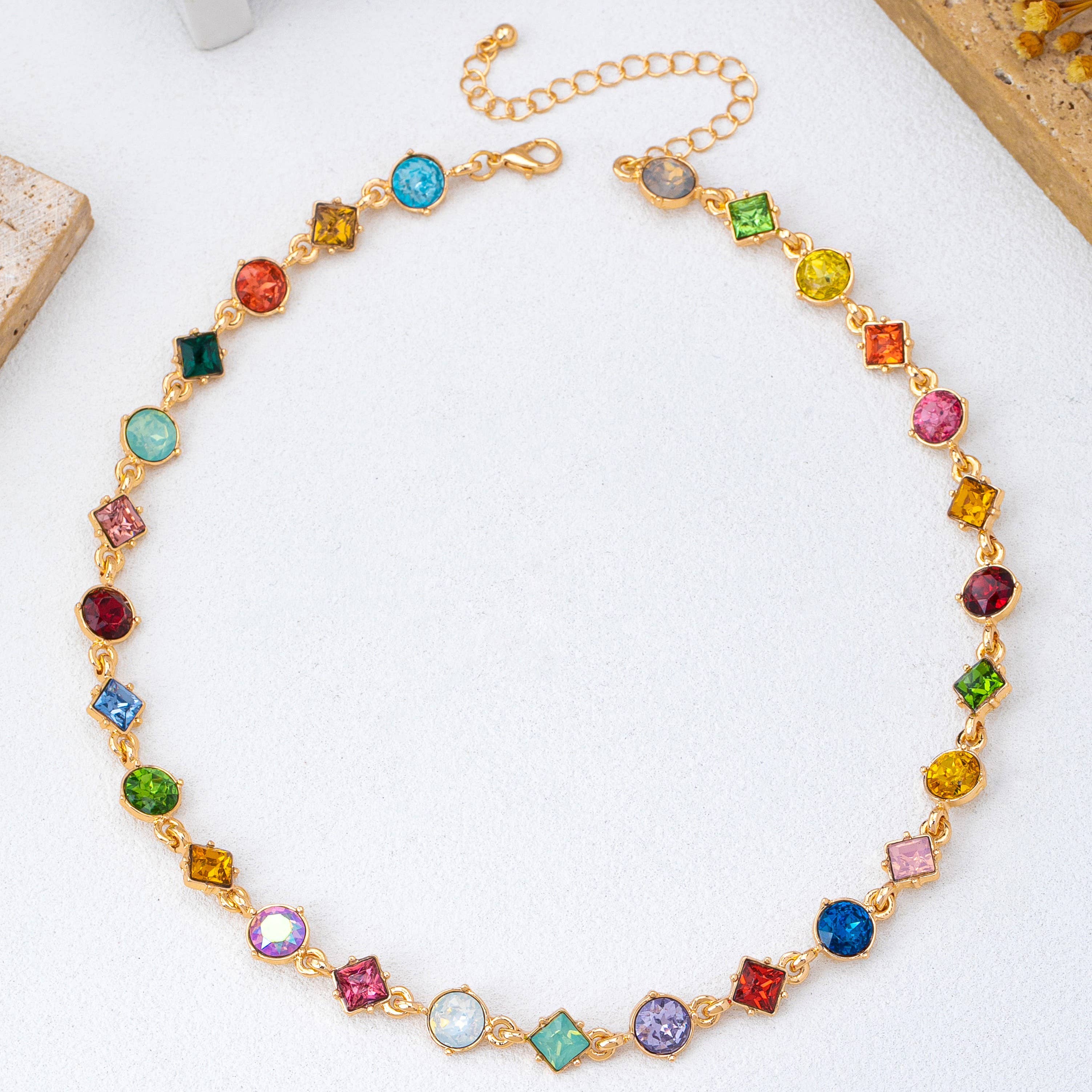Crystal Station Necklace | 80N93256