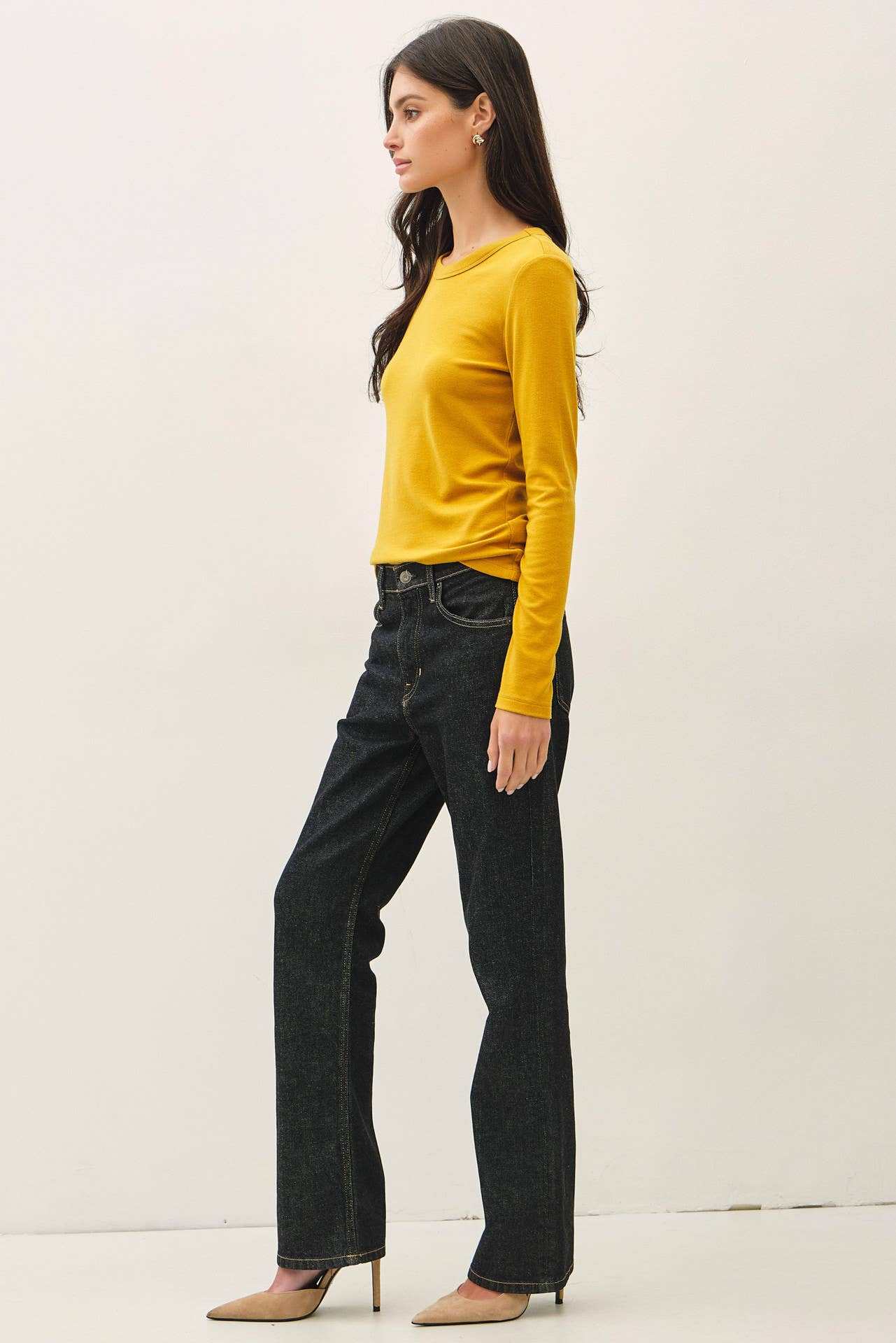 Be Cool - NEW COLOR-ROUND NECK LONG SLEEVE KNIT TOP