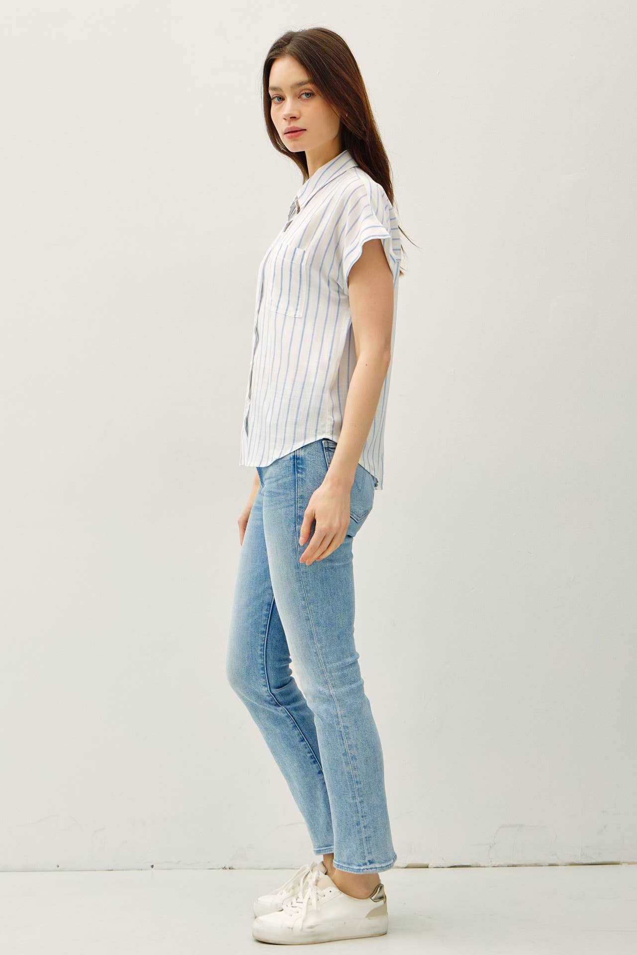 Blue Stripes Top