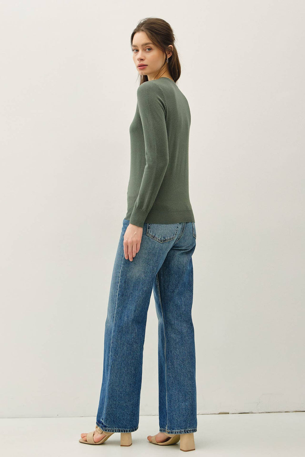 Be Cool - NEW COLOR-VISCOSE CREW NECK SOFT KNIT SWEATER