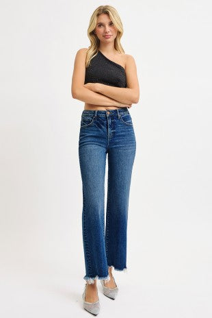 Risen Ankle Straight Jeans 5978