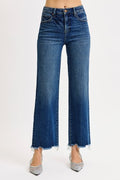 Risen Ankle Straight Jeans 5978