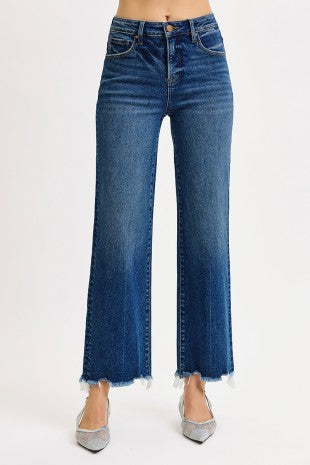 Risen Ankle Straight Jeans 5978