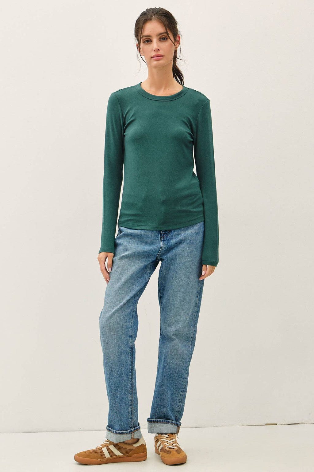 Be Cool - NEW COLOR-ROUND NECK LONG SLEEVE KNIT TOP