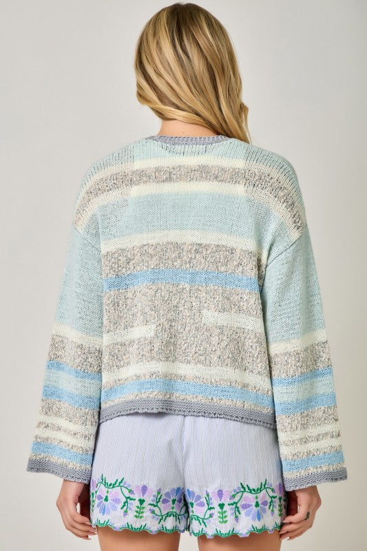 Multi Stripe Cardi