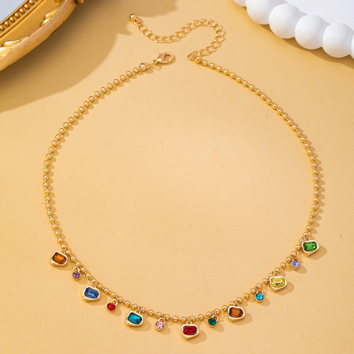 Glass Gem Necklace | 80N93682