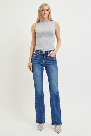Risen High Rise Straight Jeans 21354