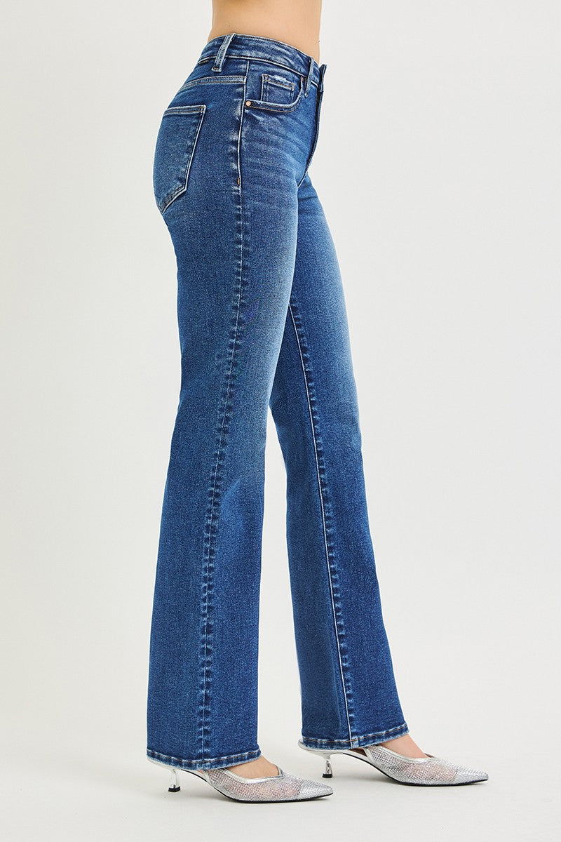 Risen High Rise Straight Jeans 21354