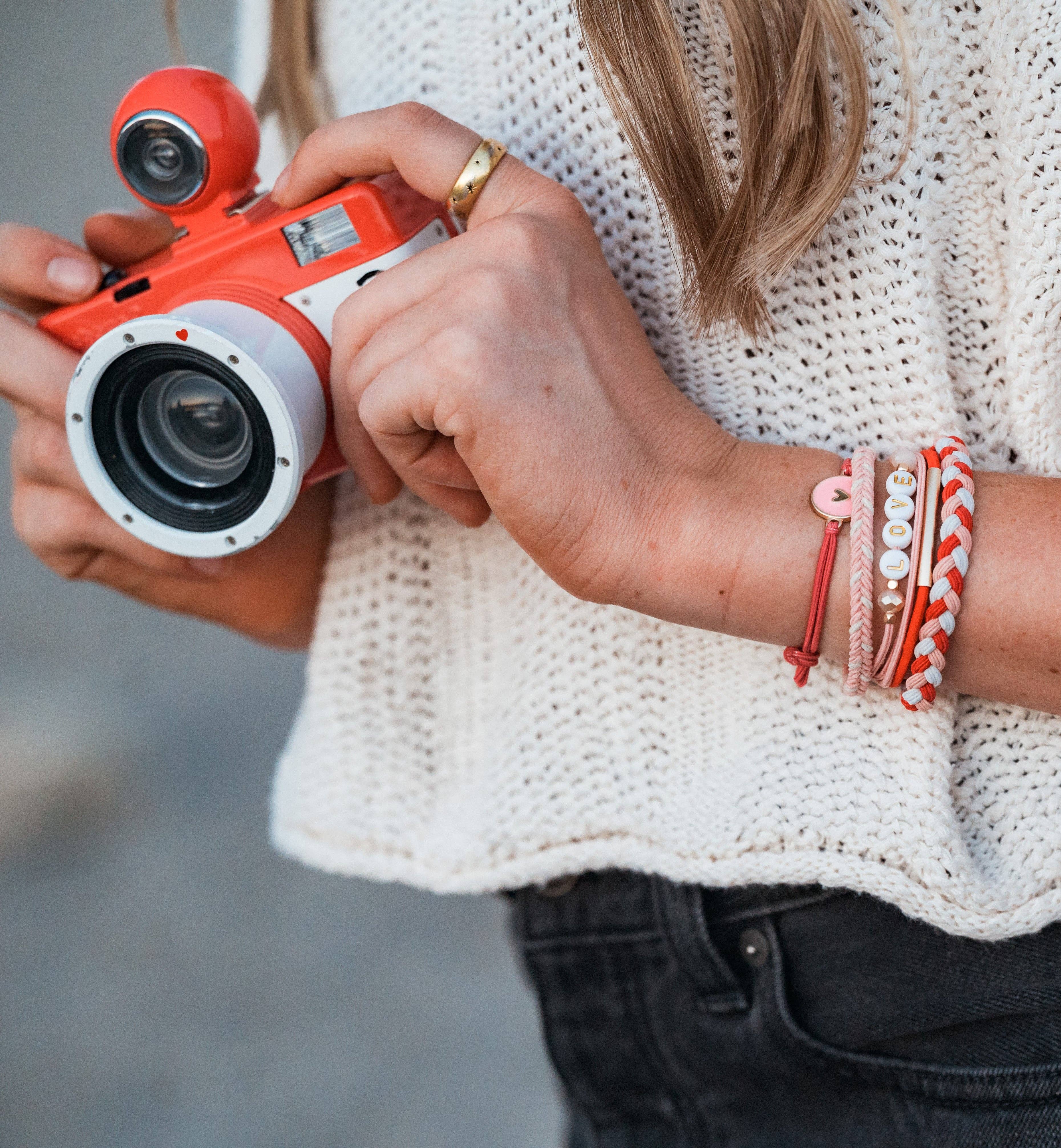 K'lani hair tie bracelets - "Love"