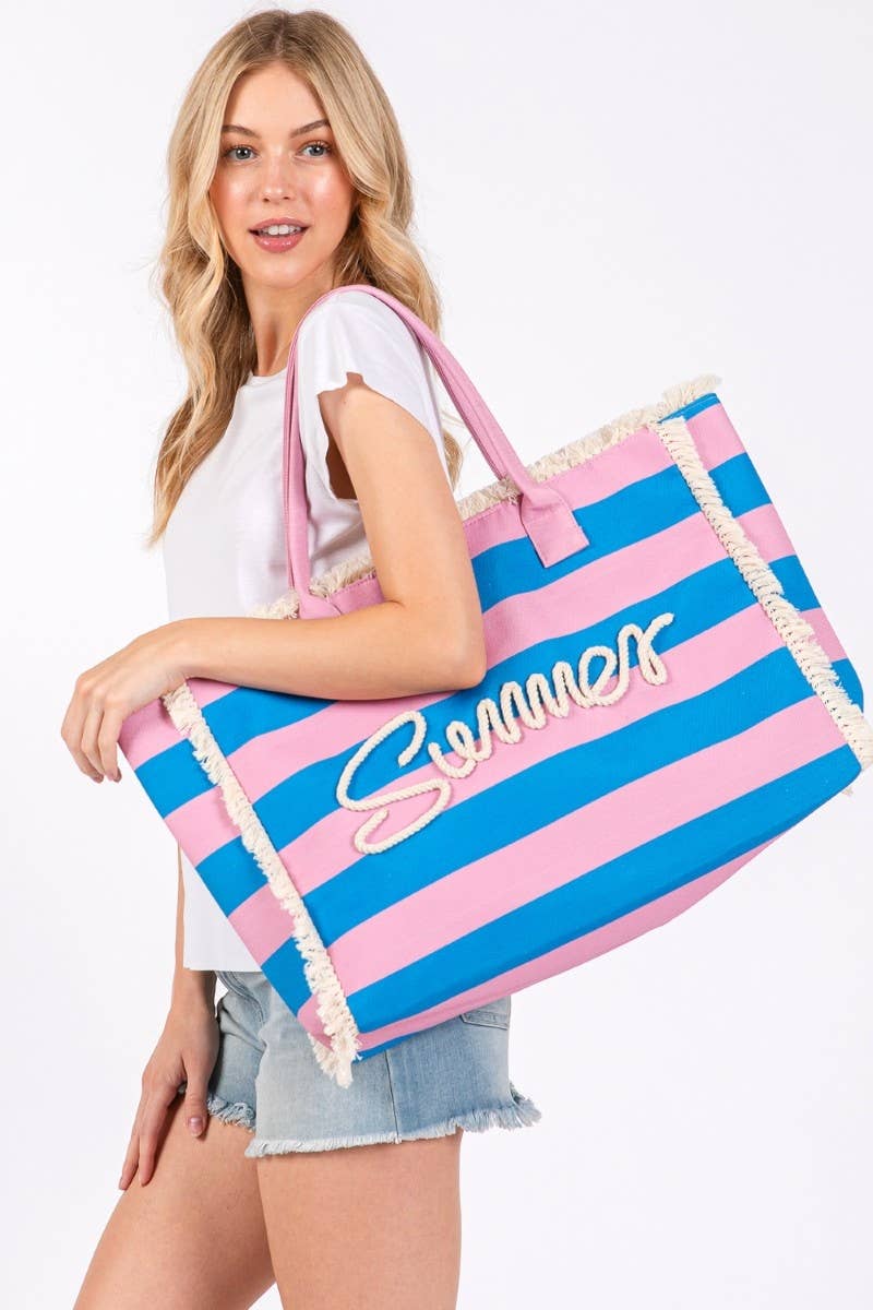 Summer Print Tote Bag