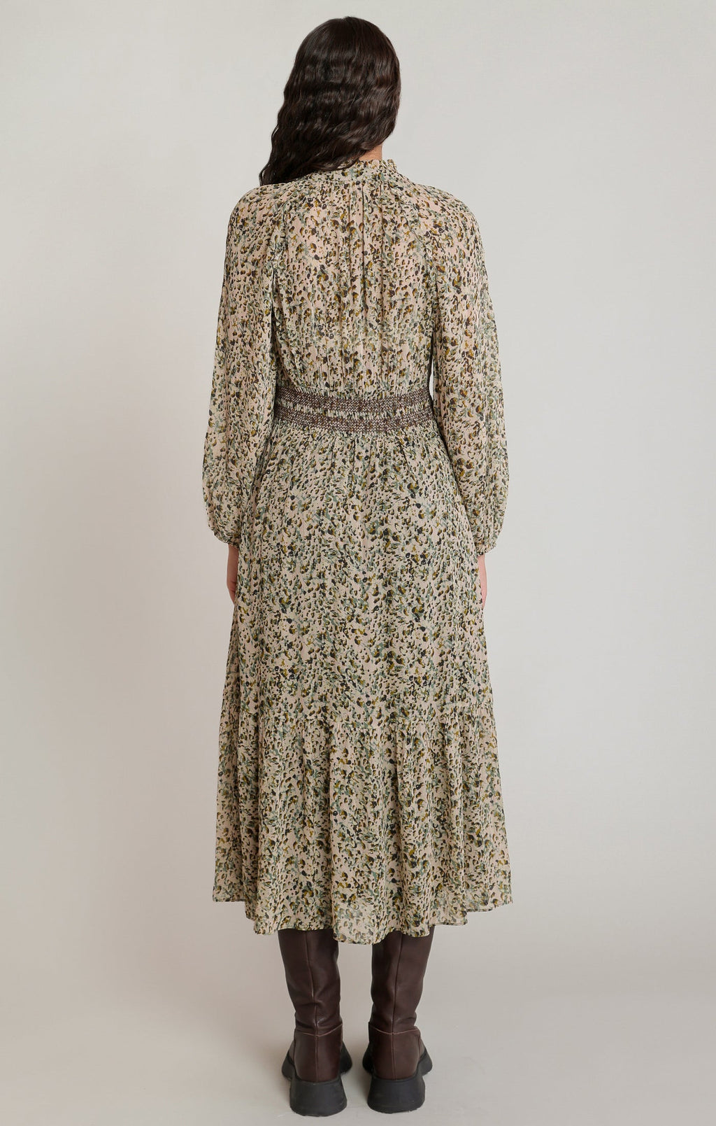 Ecru Leopard Dress in Ecru Leopard