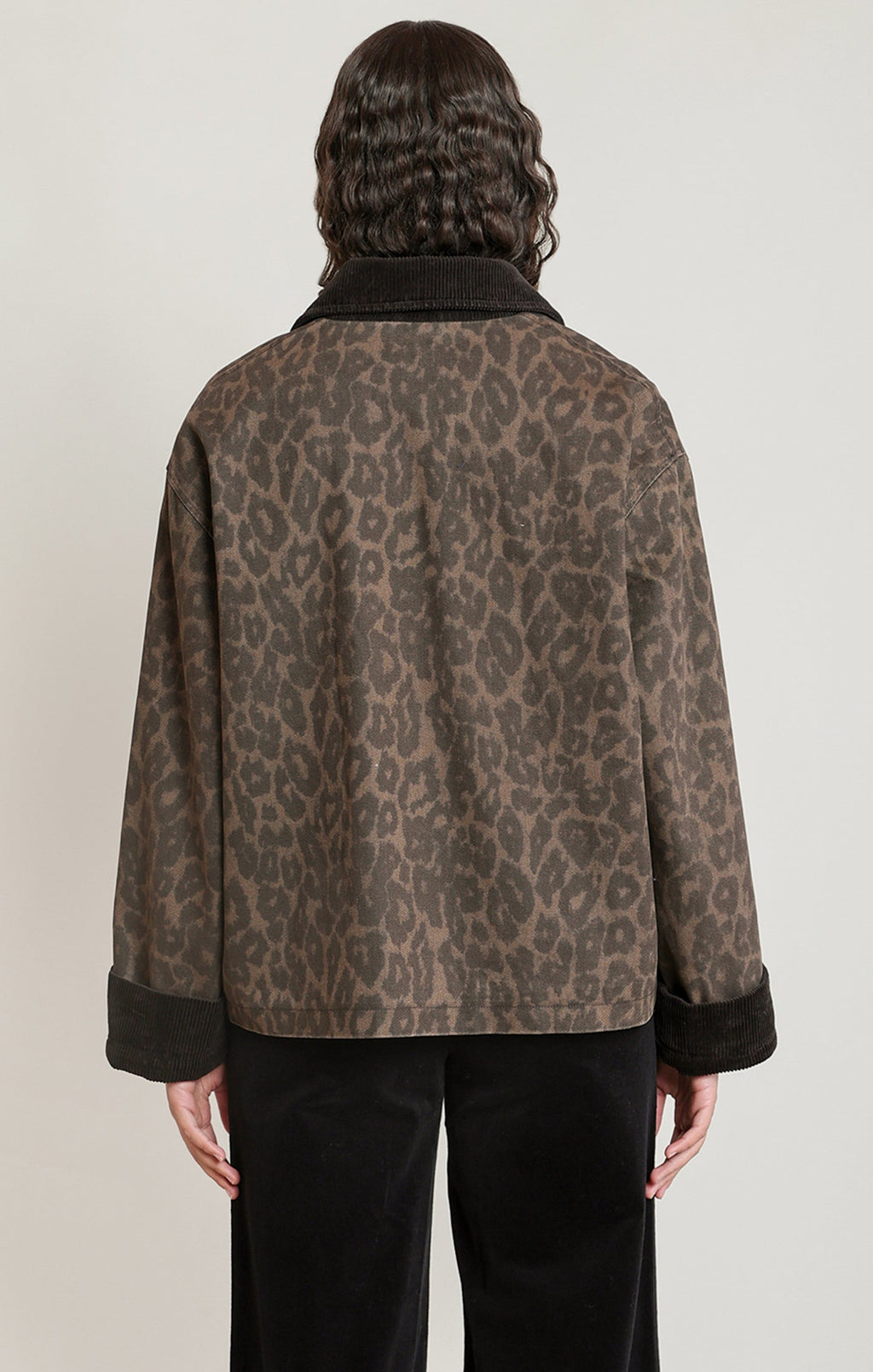 Leopard Collared Jacket in Leopard