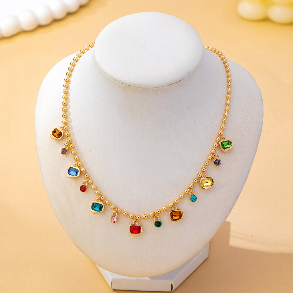 Glass Gem Necklace | 80N93682