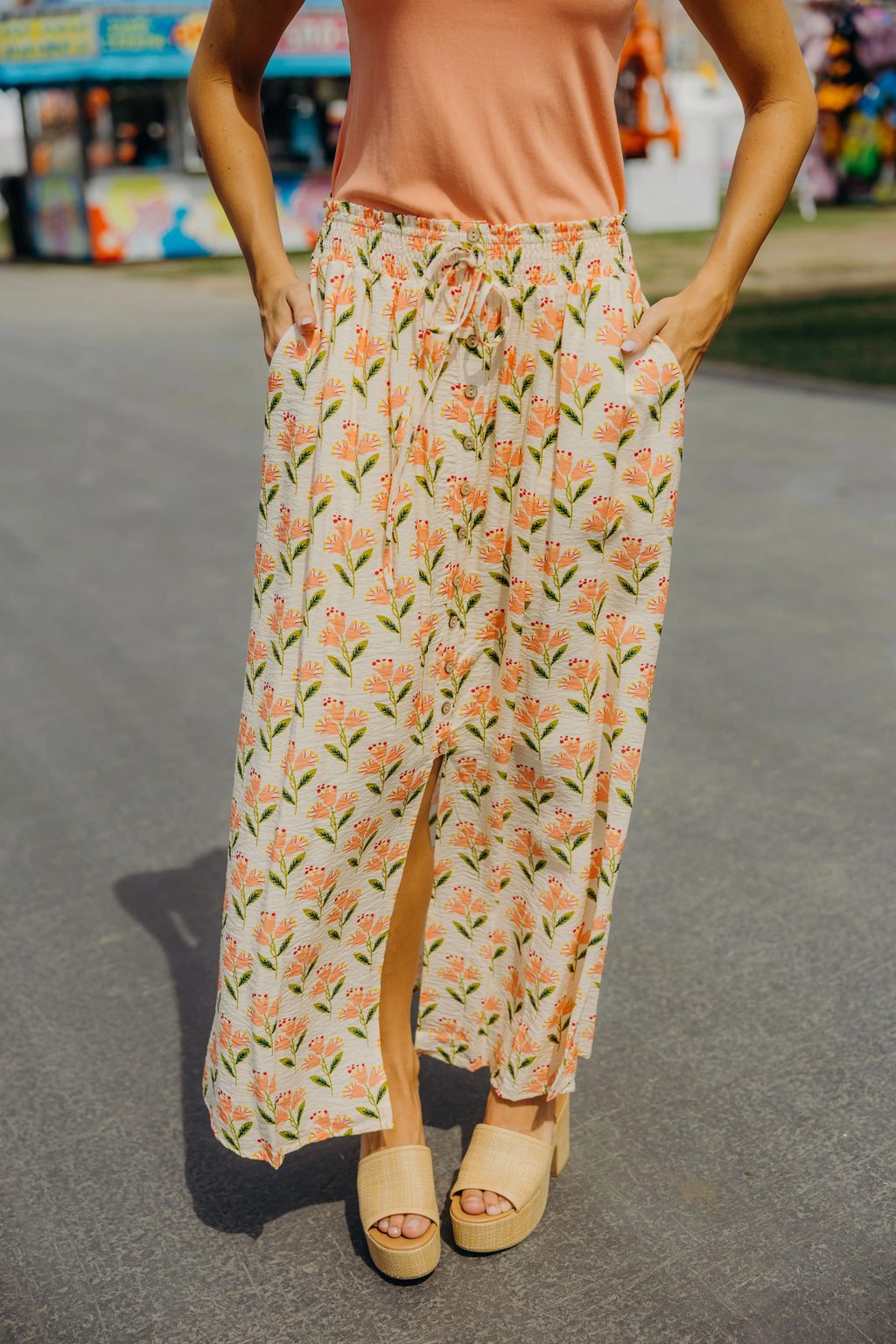 Wild Sprout Maxi Skirt