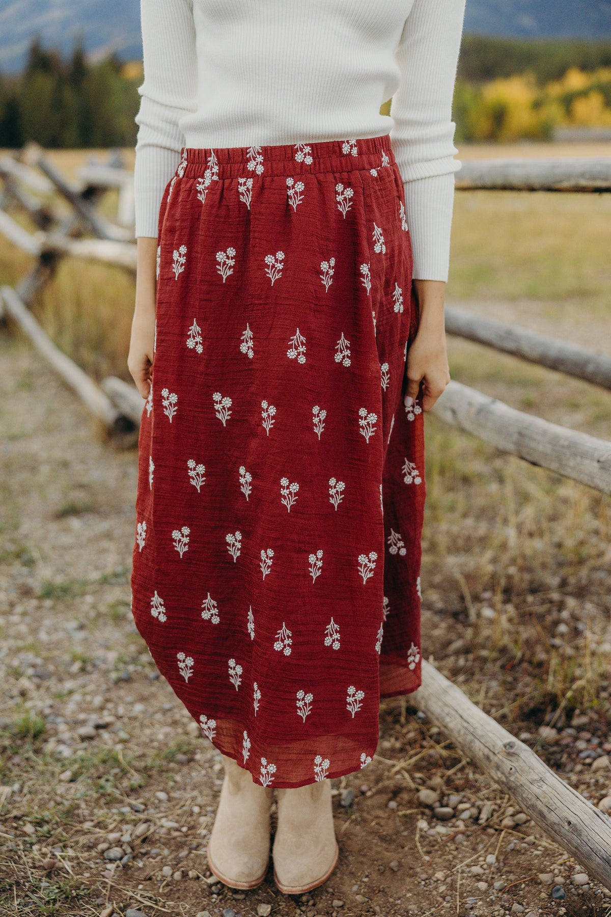 Poinsettia Skirt