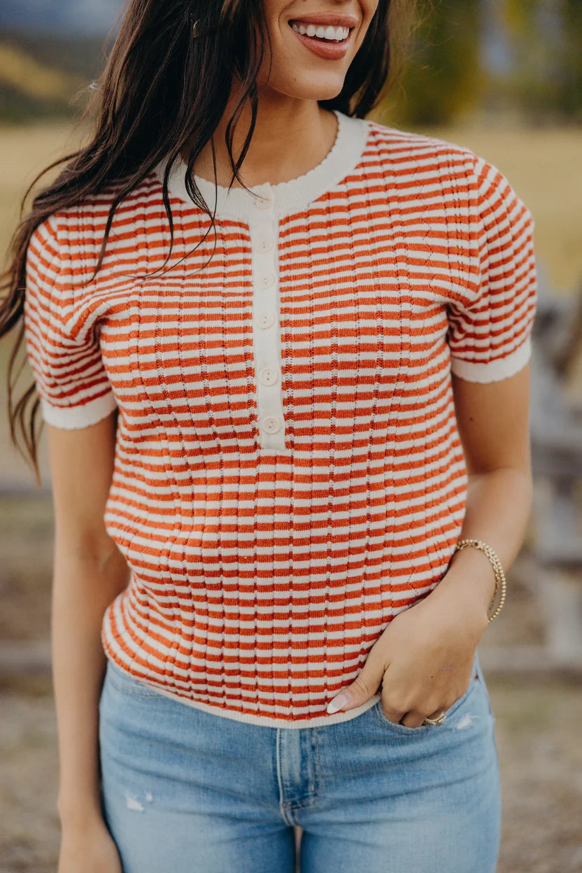 Cinnamon Stripe Sweater