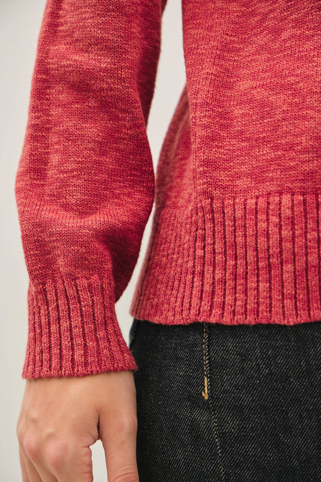 Be Cool - [NEW SHADE]RAGLAN SLEEVE SLUB PULLOVER SWEATER