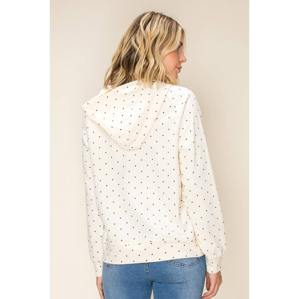 STACCATO - POLKADOT HOODIE SWEATSHRIT